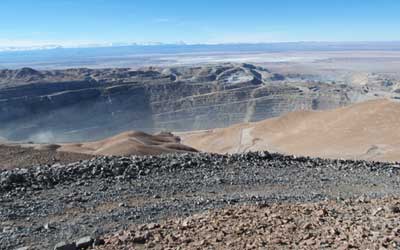 Chuquicamata, Chile, the world's largest open-pit copper mine
