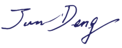 Jun Deng signature