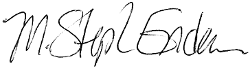 Stephen Enders signature