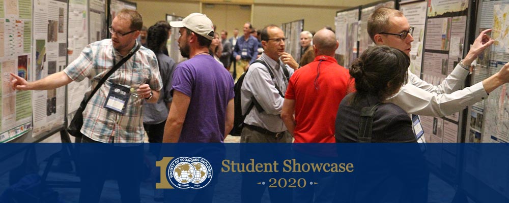 Students presenting posters